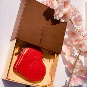 Authentic Louis Vuitton Heart Coin Purse